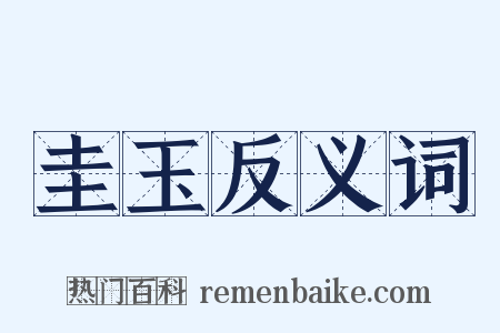 圭玉反义词是什么意思的图片